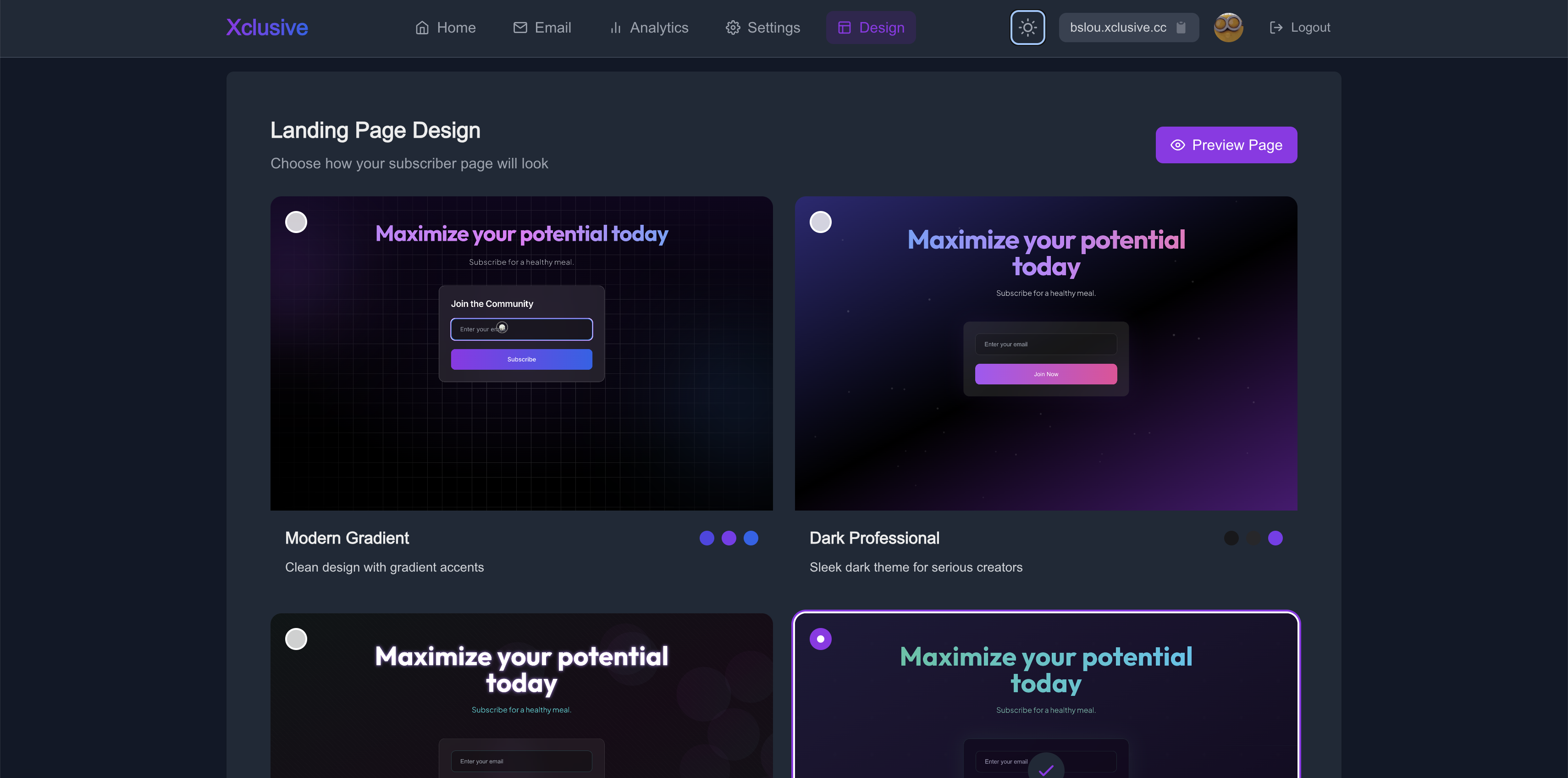Futuristic Design Options